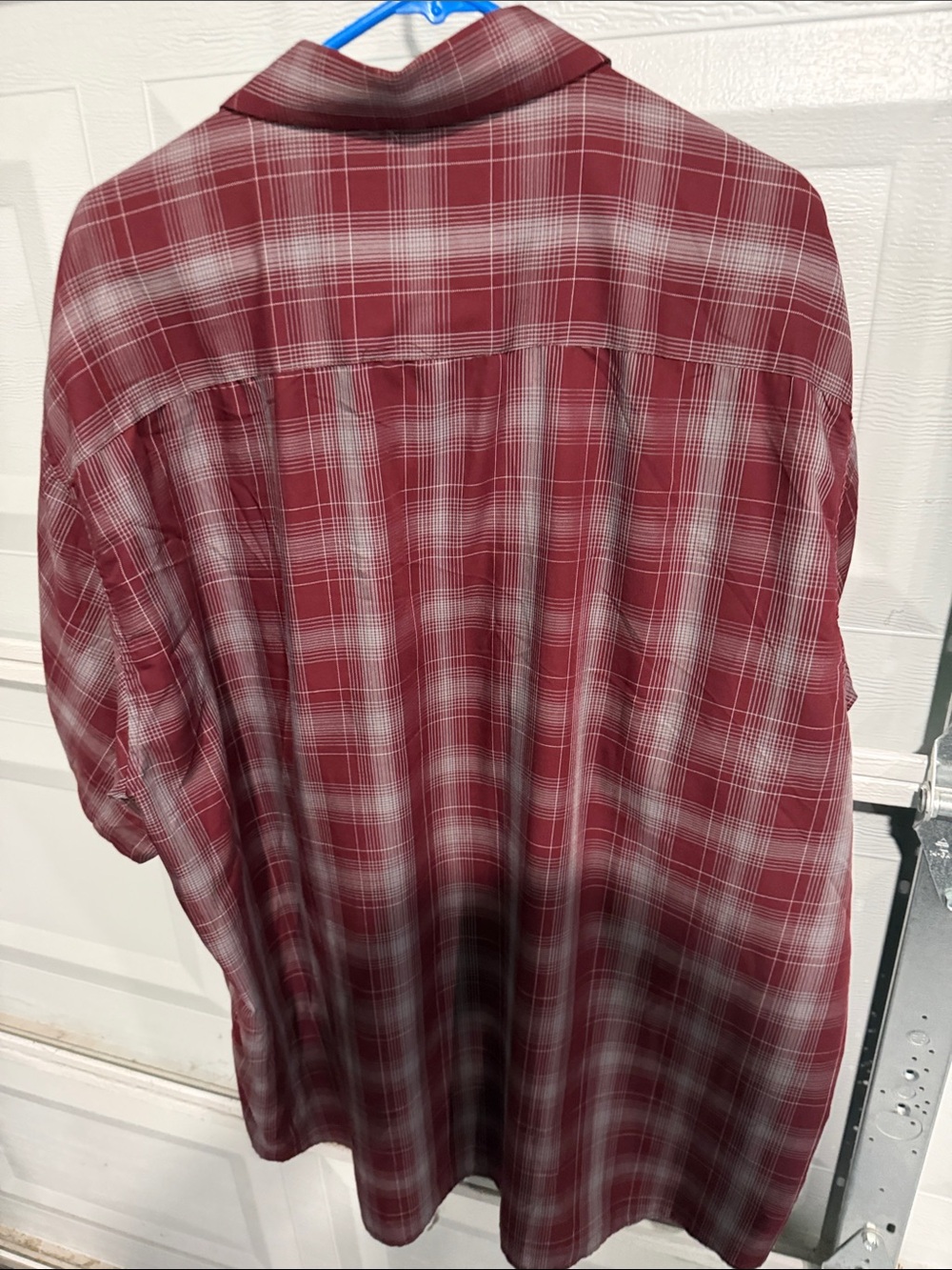 DIXXON Red and White Plaid Short-Sleeve Button-Down Shirt - Picture 6 of 6